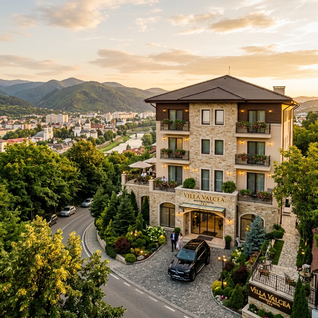 Exteriorul Hotel Miraj, Râmnicu Vâlcea